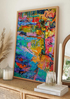 Tablou înramat „Abstract Color Palette” de Dorothy Fagan