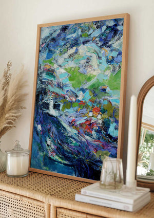 Tablou înramat „Ethereal Blossom Glow” de Dorothy Fagan