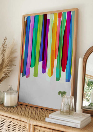Tablou înramat „Colorful Stripes 2” de Mareike Böhmer