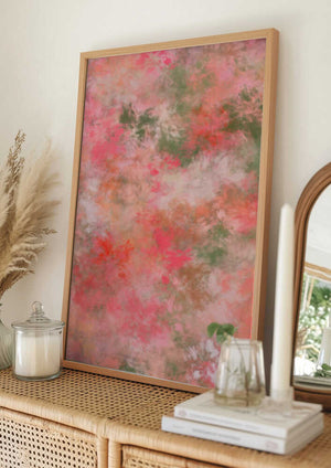 Tablou înramat „Pastel Flowery Artwork” de Bilge Paksoylu
