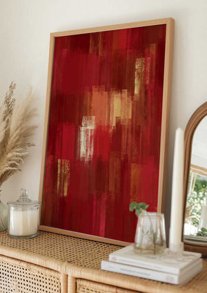 Tablou înramat „Abstract Modern Brush Strokes” de Bilge Paksoylu