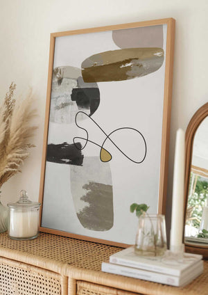 Tablou înramat „Shapes and Texture 1” de Roberto Moro