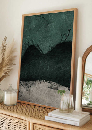 Tablou înramat „Midnight Emerald No1” de Ema Paraschiv