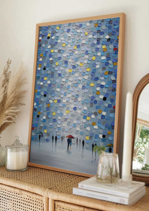 Tablou înramat „Blue Heaven” de Ekaterina Ermilkina