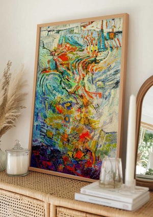 Tablou înramat „Ethereal Blossom Glow” de Dorothy Fagan