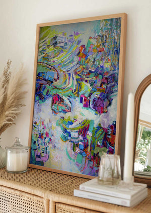 Tablou înramat „Vibrant Tapestry” de Dorothy Fagan