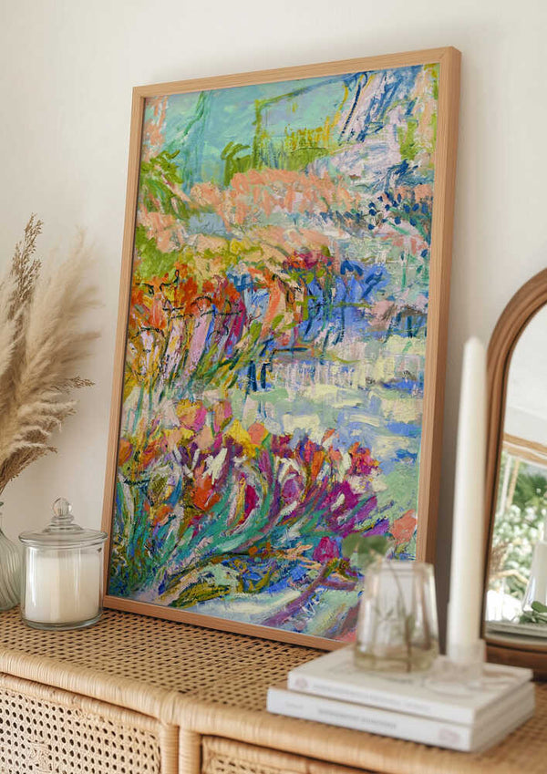 Tablou înramat „Vibrant Garden Path” de Dorothy Fagan