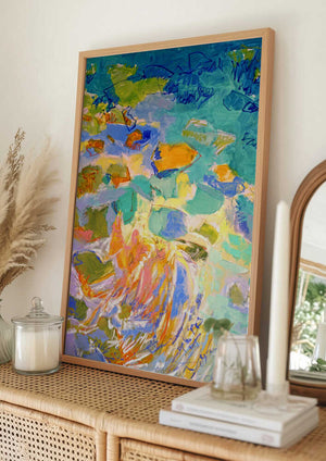 Tablou înramat „Vibrant Reef Dream” de Dorothy Fagan