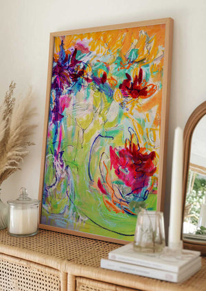 Tablou înramat „Vibrant Blossoms” de Dorothy Fagan