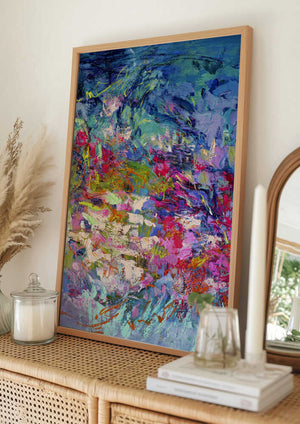 Tablou înramat „Vibrant Whirlwind” de Dorothy Fagan