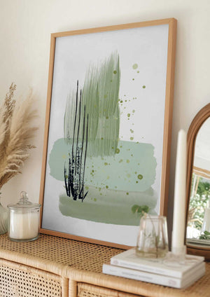 Tablou înramat „Planet Green-1” de Sally Ann Moss