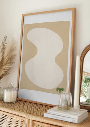 Tablou înramat „Yellow Blob Poster” de Lisa Ketty