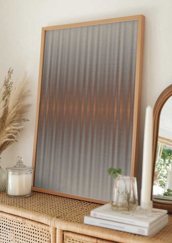 Tablou înramat „Euphoria - Gray and Orange” de Alma