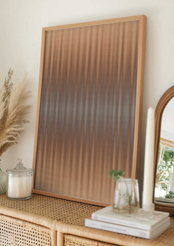 Tablou înramat „Euphoria - Orange and Gray” de Alma