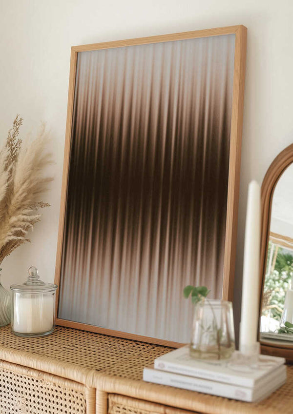 Tablou înramat „Euphoria - White and Brown” de Alma