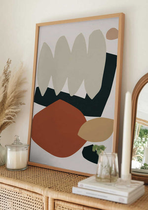 Tablou înramat „Collage Earth II” de Orara Studio