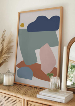 Tablou înramat „Collage Pastel I” de Orara Studio