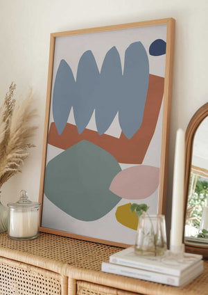 Tablou înramat „Collage Pastel II” de Orara Studio
