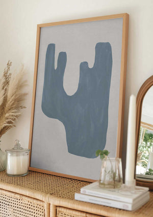 Tablou înramat „Mid Century Blue IV” de Orara Studio