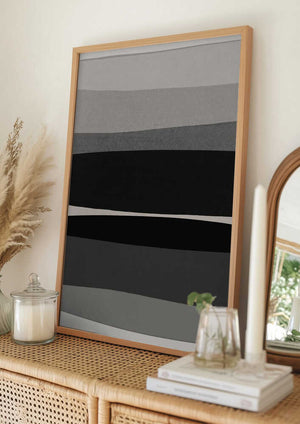 Tablou înramat „Modern Black and White” de Orara Studio