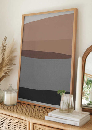 Tablou înramat „Modern Pink and Grey” de Orara Studio