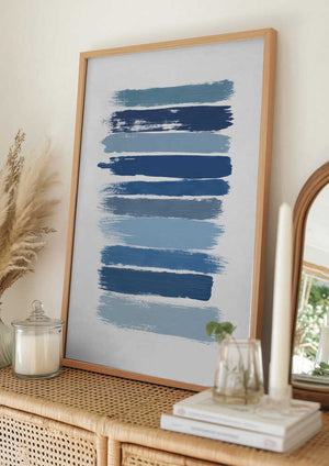 Tablou înramat „Ombre Blue” de Orara Studio