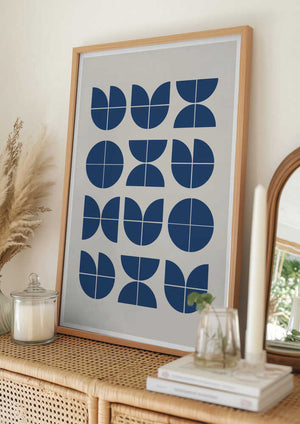 Tablou înramat „Geometric Harmony” de THE MIUUS STUDIO