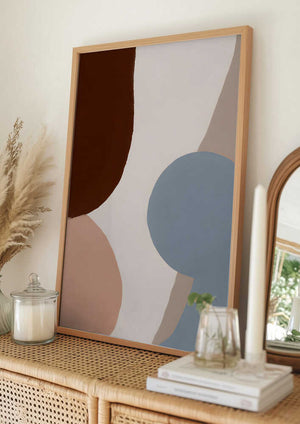 Tablou înramat „Earthy Curves” de Merel Takken