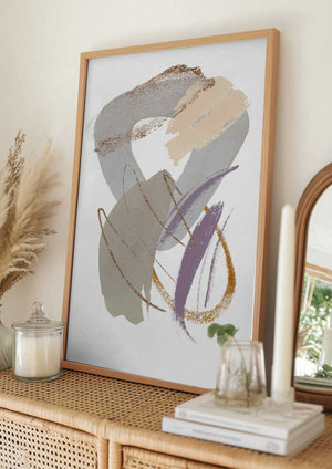 Tablou înramat „Cool Shapes 1” de Sally Ann Moss