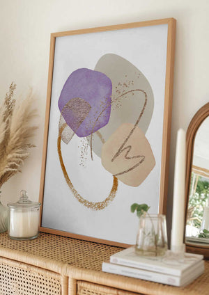 Tablou înramat „Cool Shapes 3” de Sally Ann Moss