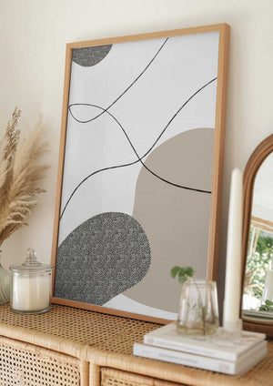 Tablou înramat „Abstract Bubbles” de Anne-Marie Volfova