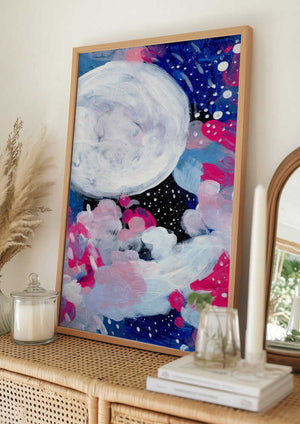 Tablou înramat „Magic Moon” de Ejaaz Haniff