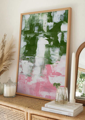 Tablou înramat „Olive Pink” de Ejaaz Haniff