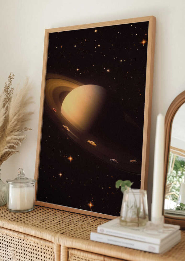 Tablou înramat „Saturn Riders I” de Taudalpoi