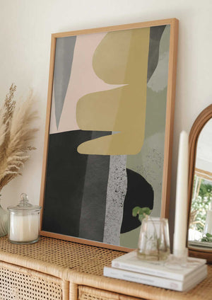 Tablou înramat „Abstract Layers” de Little Dean