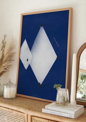 Tablou înramat „Asymmetrical Diamonds” de Little Dean