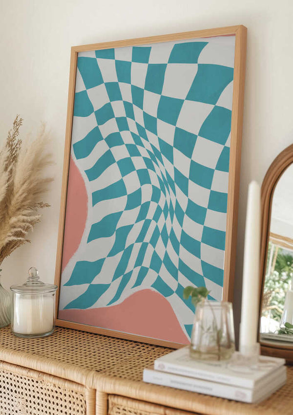 Tablou înramat „Line Drying Fabric In the Wind” de Little Dean