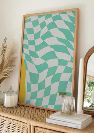 Tablou înramat „Summer Line Drying Fabric” de Little Dean