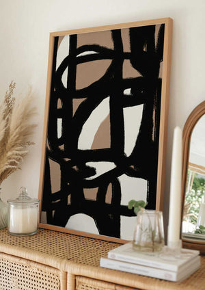 Tablou înramat „Bold line composition” de Little Dean