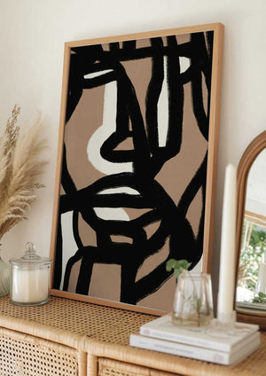 Tablou înramat „Bold line composition 09” de Little Dean