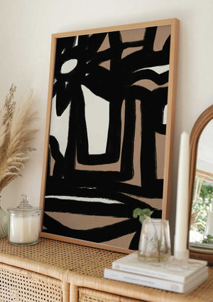 Tablou înramat „Bold line composition 10” de Little Dean