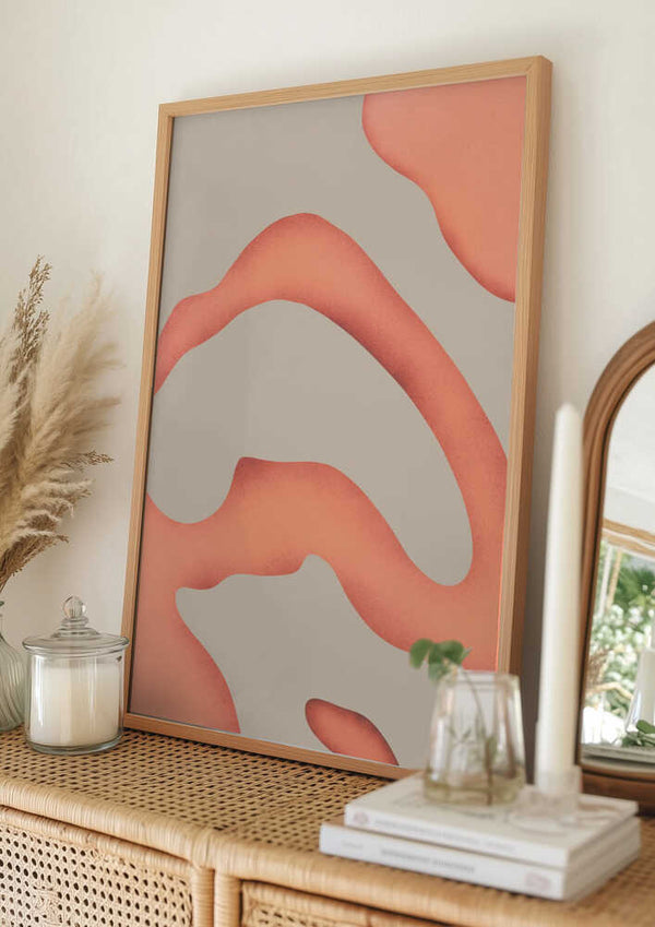 Tablou înramat „Coral Waves” de Little Dean