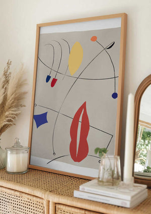 Tablou înramat „Whimsical Curves” de Little Dean