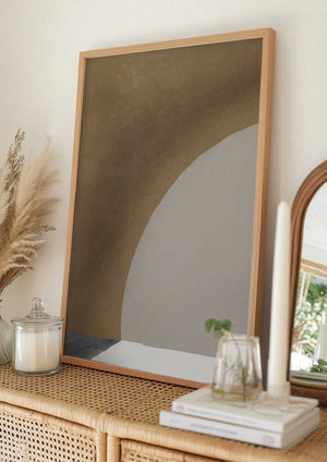 Tablou înramat „Curved Horizon” de Little Dean
