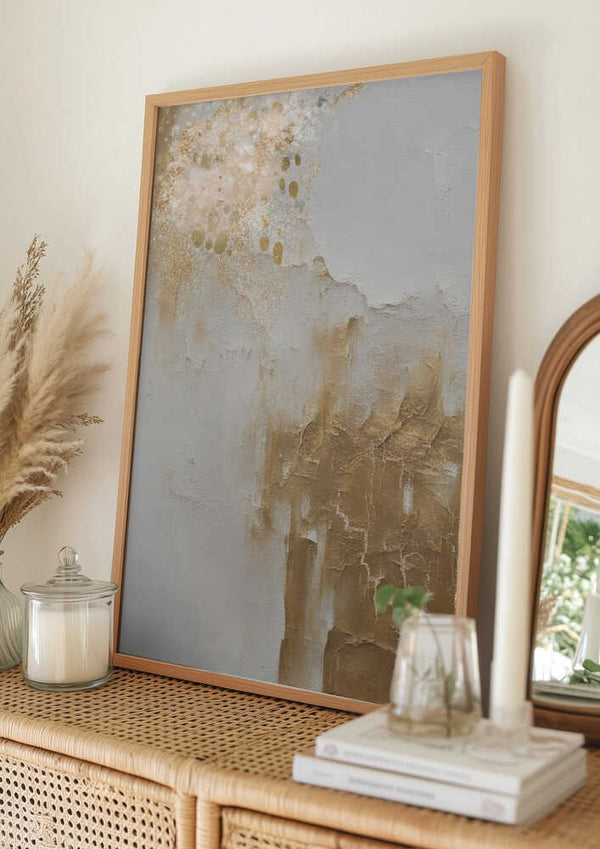 Tablou înramat „Marble in Gold” de Sally Ann Moss