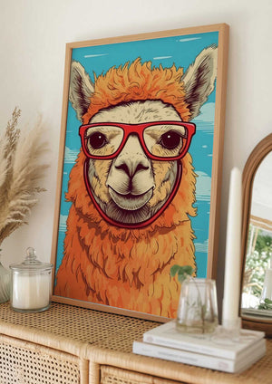 Tablou înramat „Lama 1” de Bilge Paksoylu