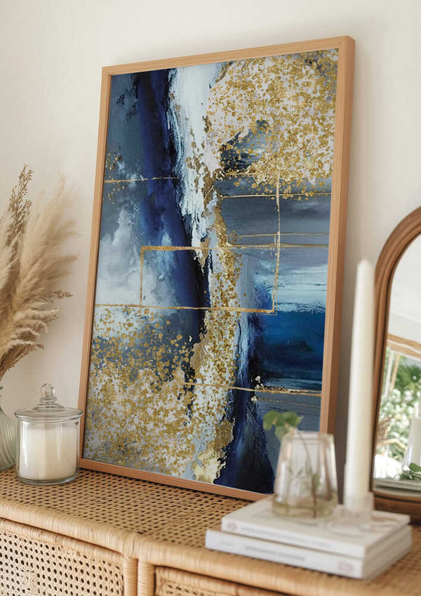 Tablou înramat „Blue Marble” de Sally Ann Moss