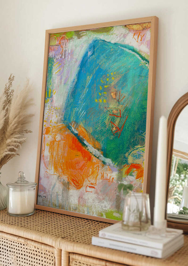 Tablou înramat „Vibrant Whirl” de Dorothy Fagan