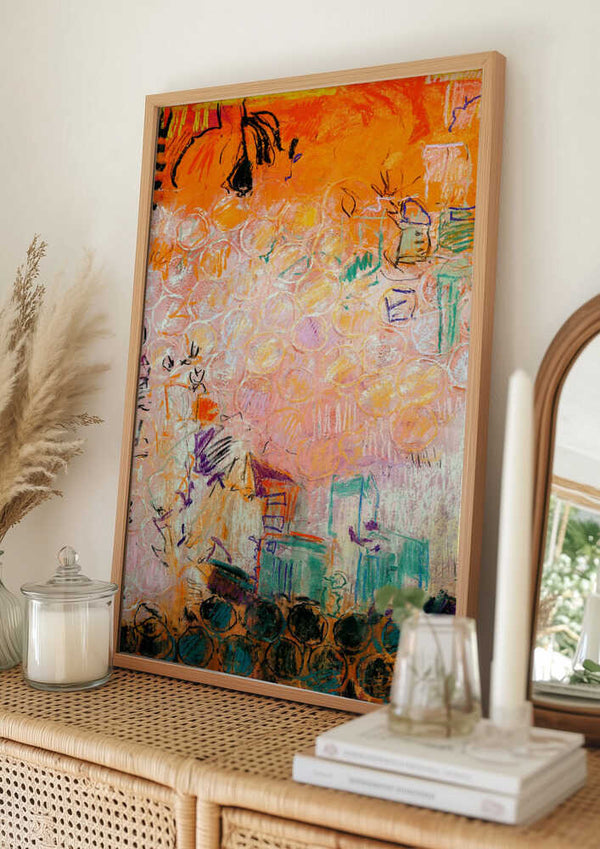 Tablou înramat „Vibrant Whirl” de Dorothy Fagan