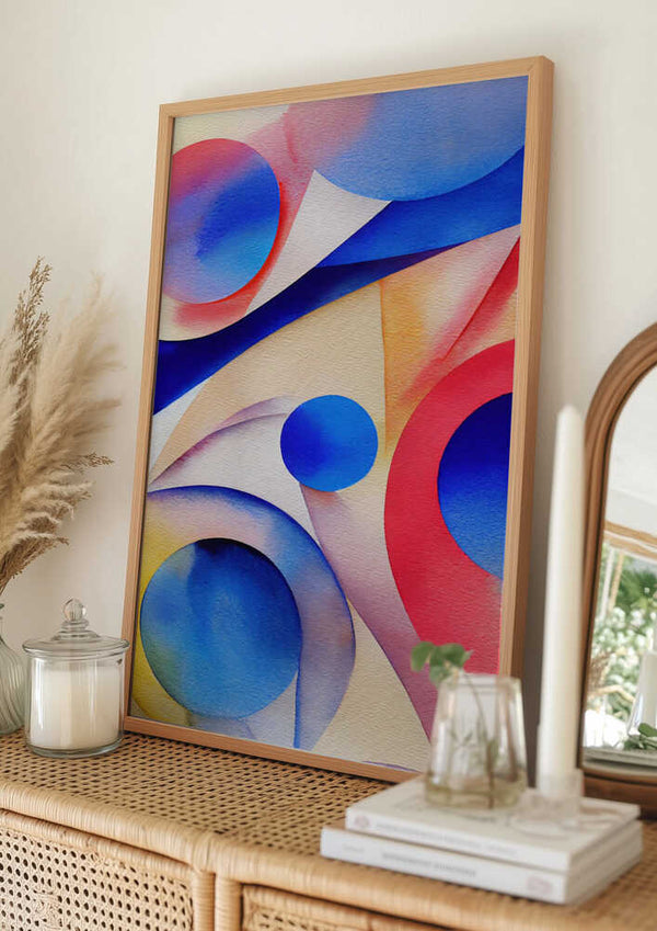 Tablou înramat „Nature Inspired Abstract Watercolor  (Day 10)” de Mauro